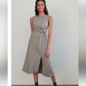 NWT ANTHRO X MAEVE ANTHRO 6 Reese sleeveless dress in gorgeous boho plaid design